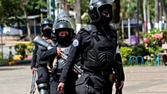 Des forces de l'ordre au Nicaragua