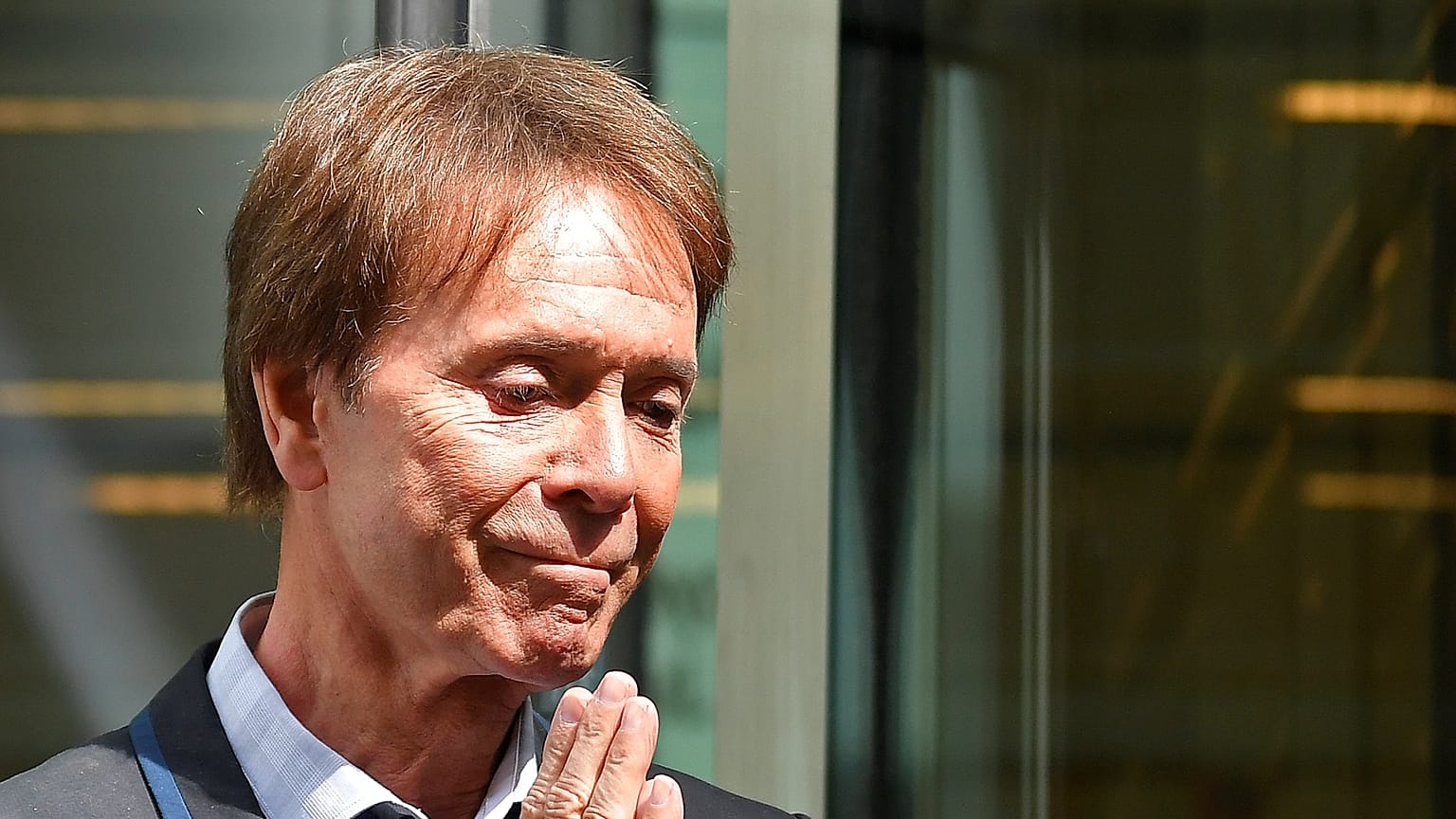 Cliff Richard outside court