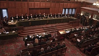 Grand Hall de Justice de Palais de La Paix à La Haye Pays-Bas