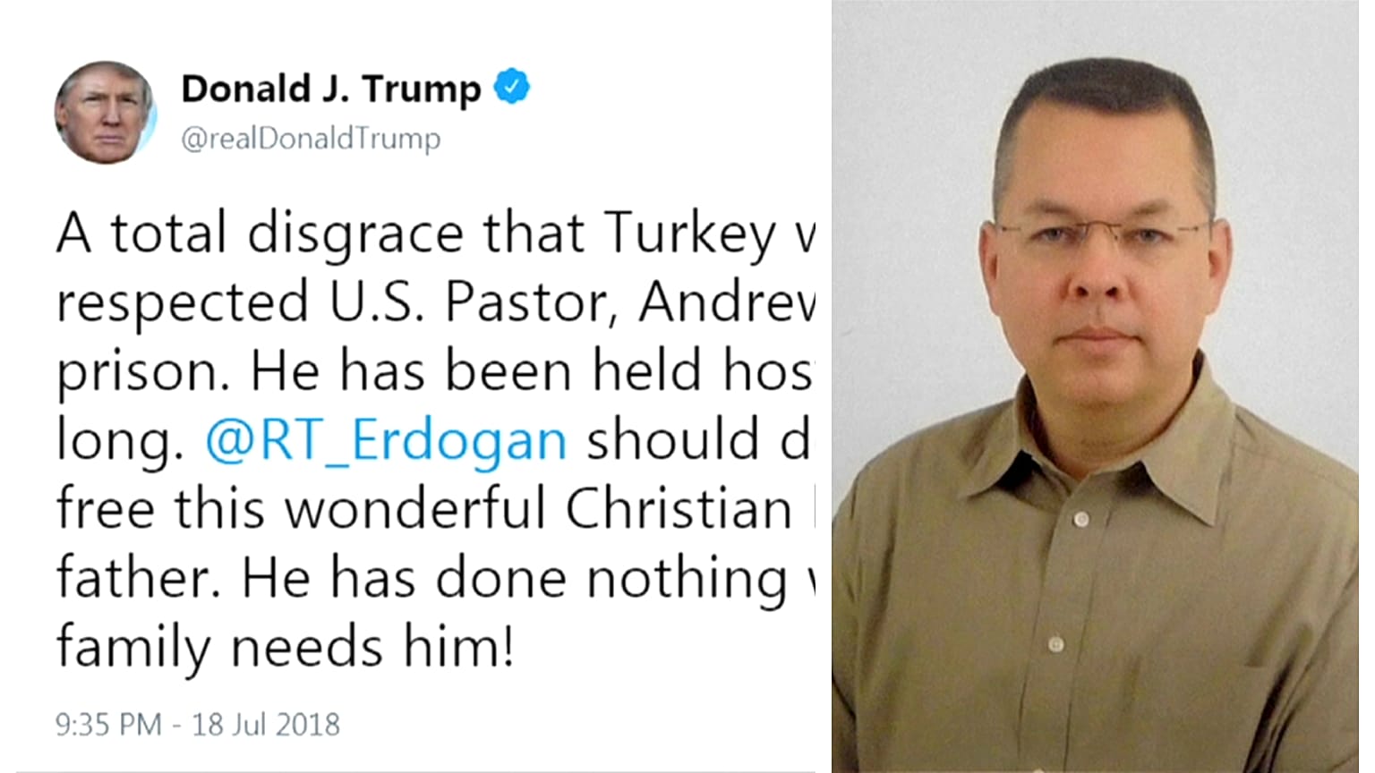 Dışişleri Bakanlığı'ndan Trump'ın Rahip Brunson çağrısına yanıt: Türkiye bir hukuk devleti 