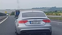 The controversial numberplate