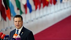 Estonia's Prime Minister Juri Ratas in Brussels, Belgium, June 28, 2018.