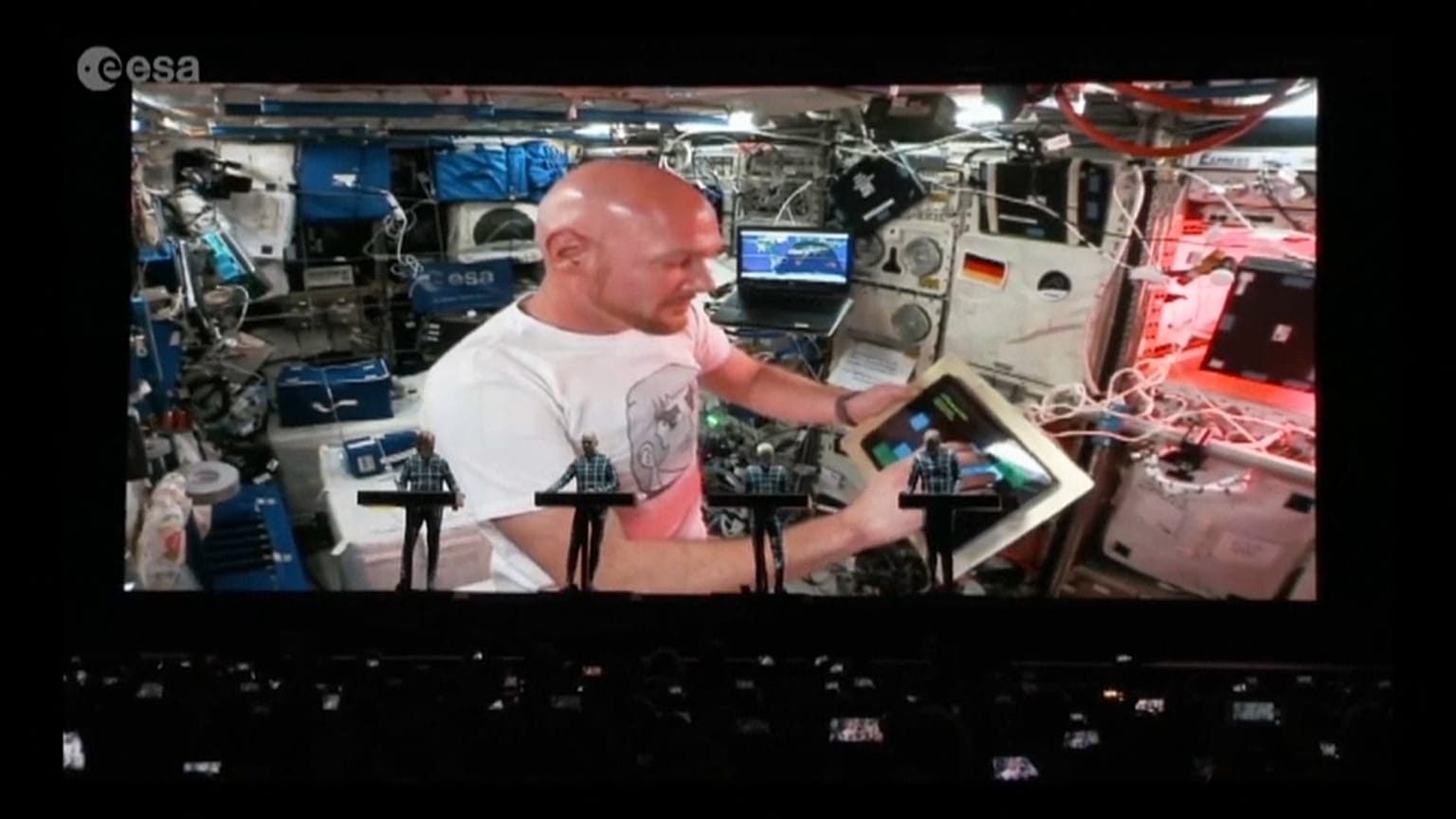 Astronaut jams live from space with Kraftwerk