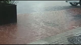 سقوط أمطار طوفانية في برشلونة