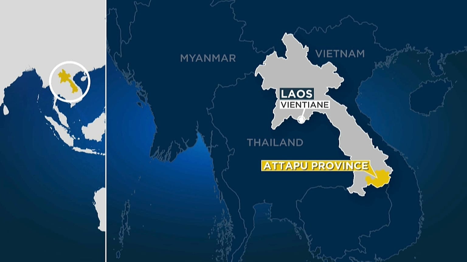 Un barrage s'effondre au Laos, des centaines de disparus