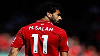 محمد صلاح لاعب ليفربول خلال مباراة في الدوري الإنجليزي الممتاز لكرة القدم