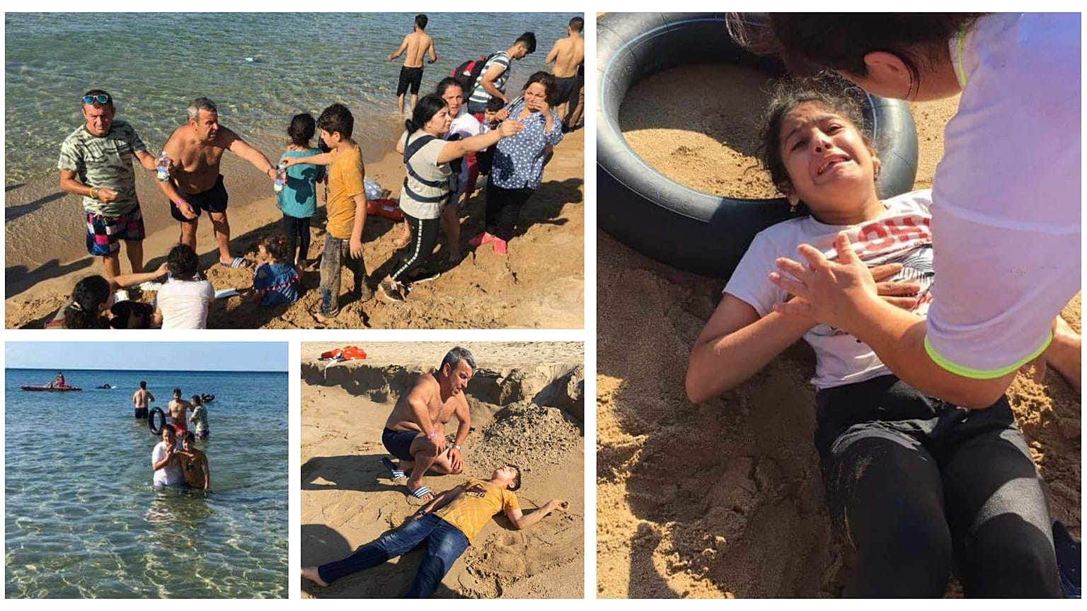 Dramatische Szenen im Urlaubsidyll