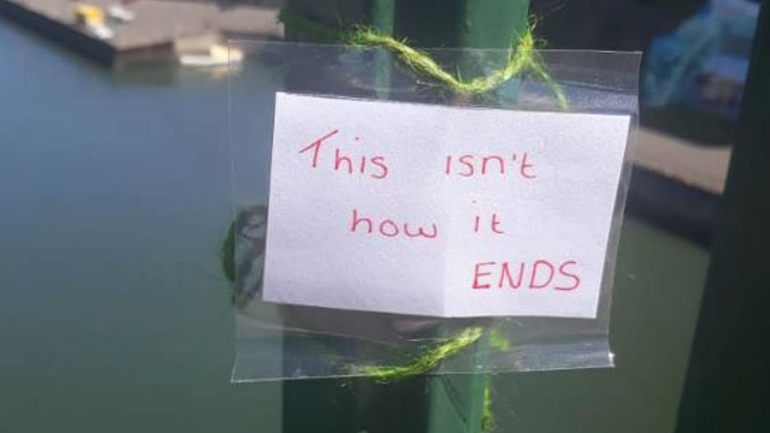 British teen saves lives with messages of hope on bridge