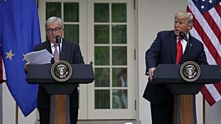 Trump meets with European Commission President Juncker 