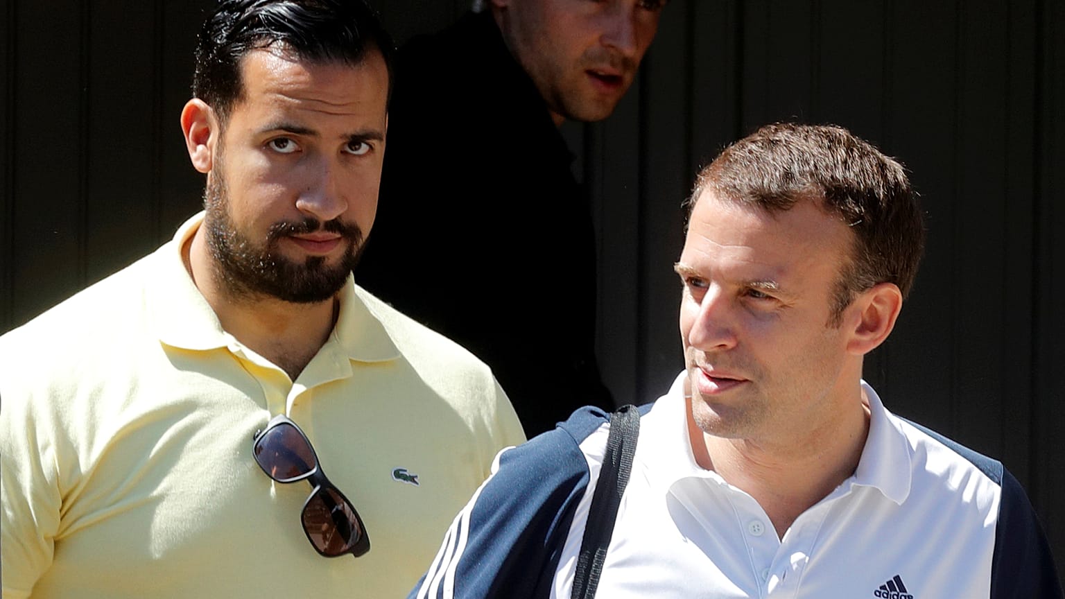 Alexandre Benalla et Emmanuel Macron