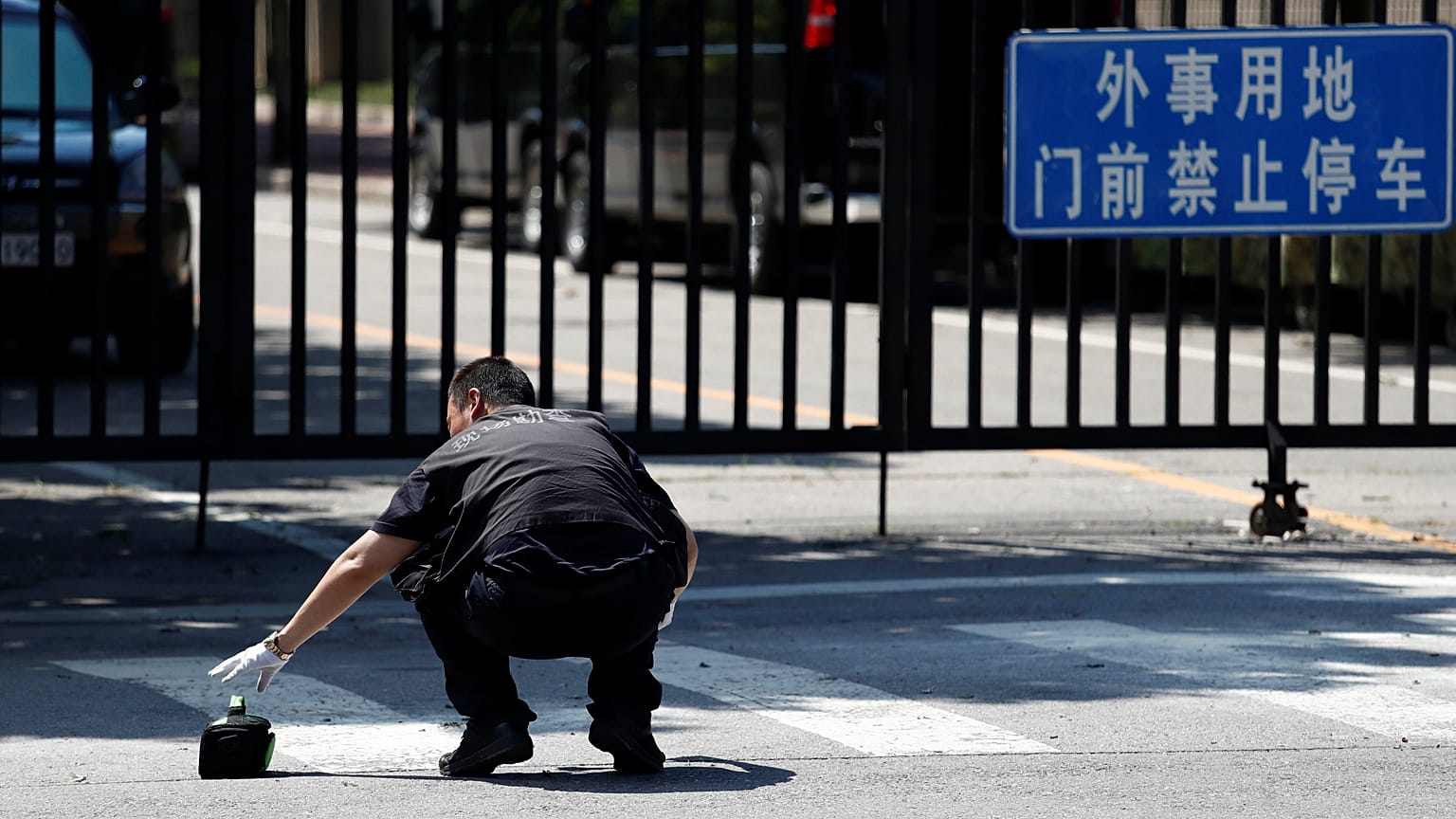 Explosion vor US-Botschaft in Peking