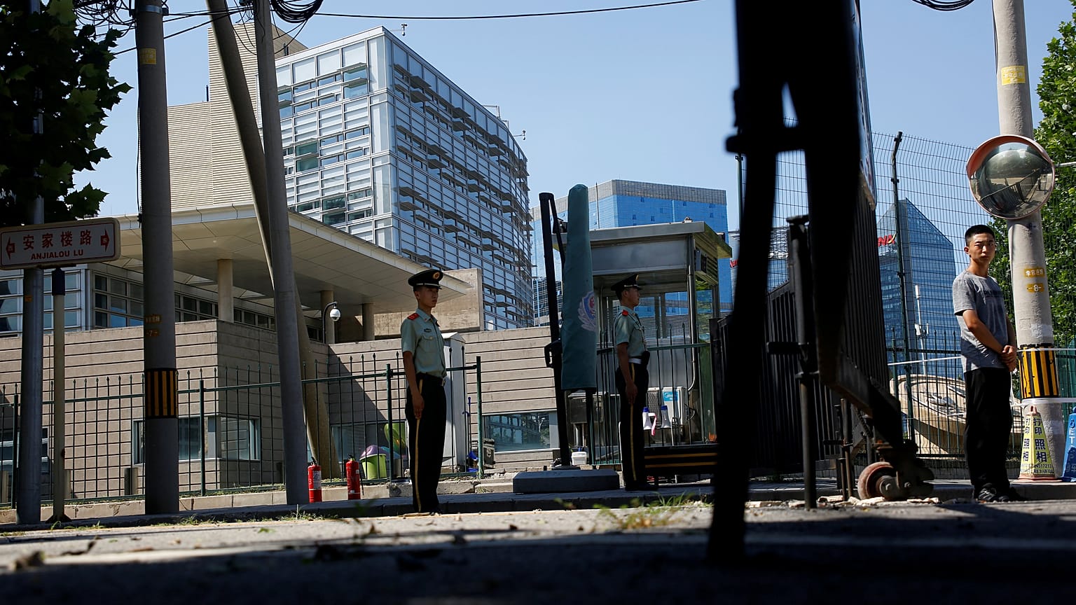 Explosion outside US embassy in Beijing