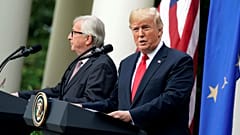 Watch: Juncker appears to shun Trump's hand of friendship