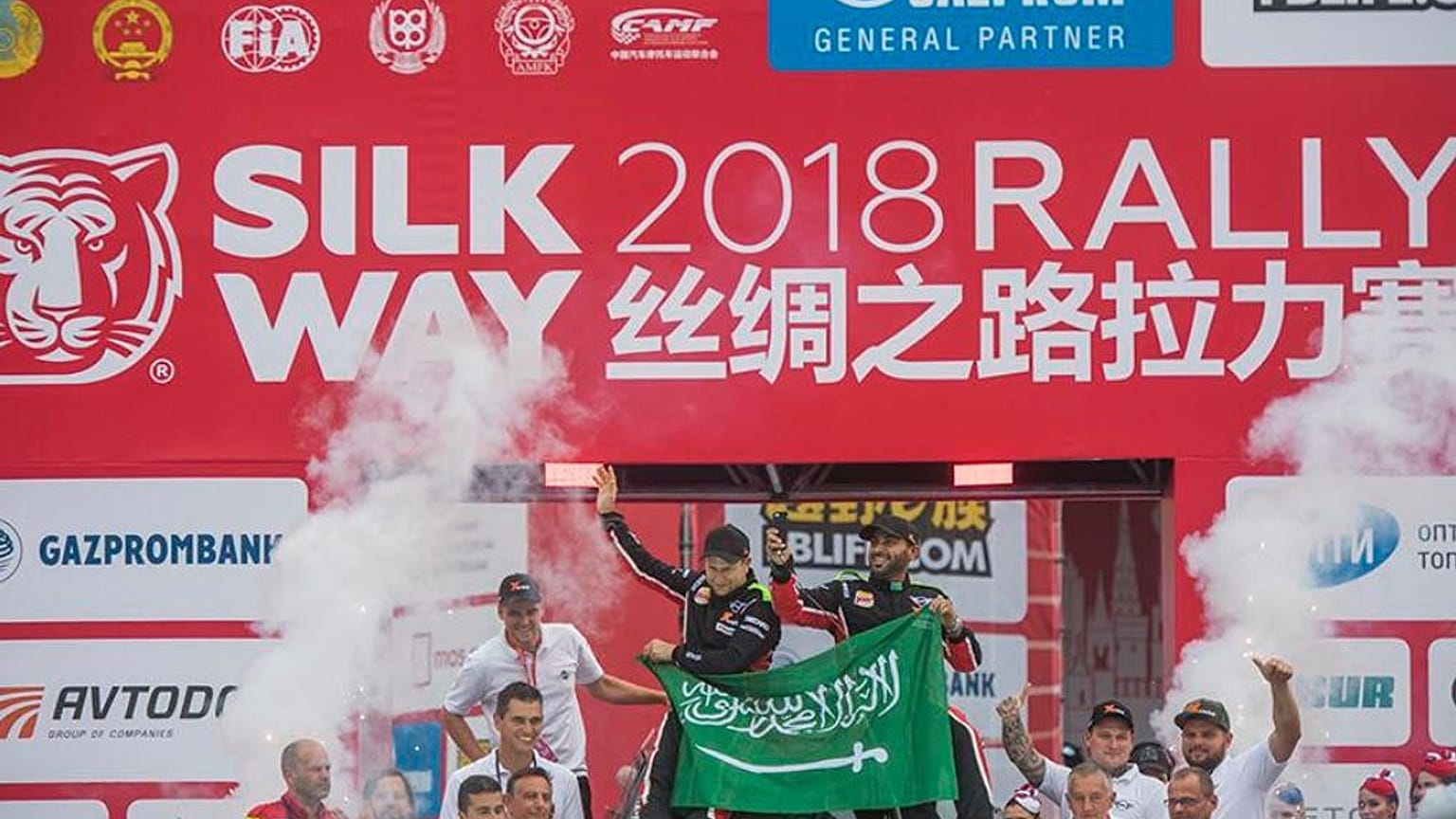 Yazeed Al Rahji wins the 2018 Silk Way Rally