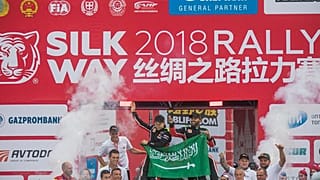 Yazeed Al Rahji wins the 2018 Silk Way Rally