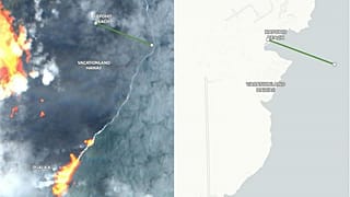 Hawaii'nin sahil şeridi yanardağ patlamasının ardından 1.5 kilometre genişledi