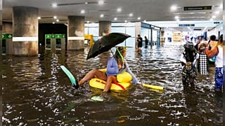 Une gare transformée en piscine en Suède