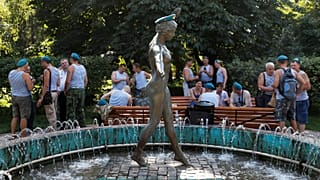 Az ejtőernyős alakulatokat ünnepelték Moszkvában
