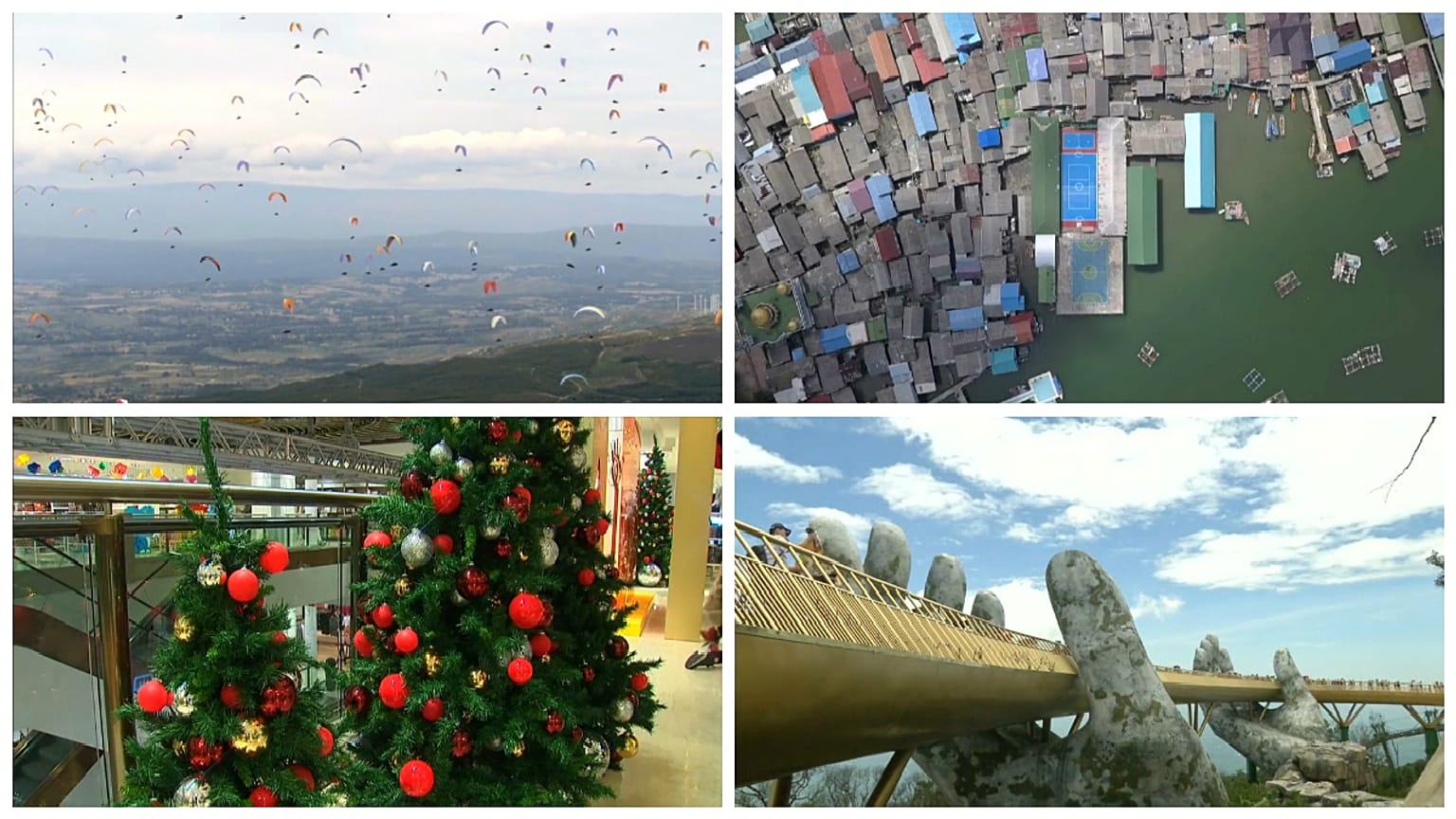 گلچین ویدئوهای هفته؛ از زمین فوتبال شناور تا پل طلایی