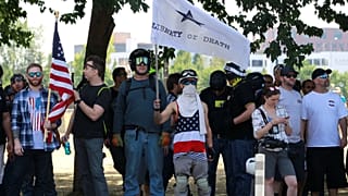 Une manifestation d'extrême-droite dispersée