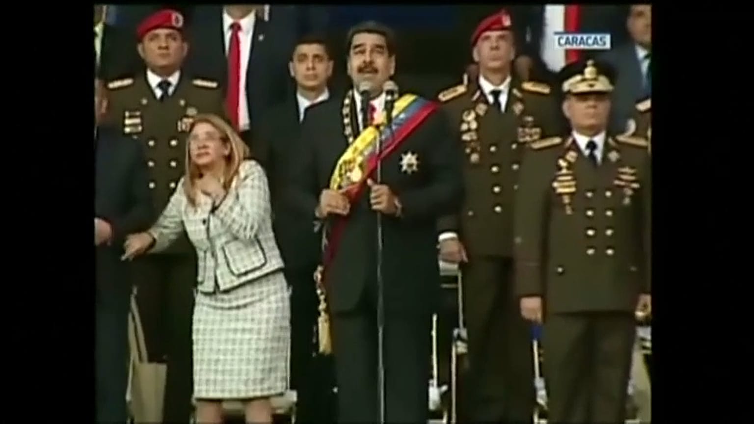 Explosion während Maduro-Rede