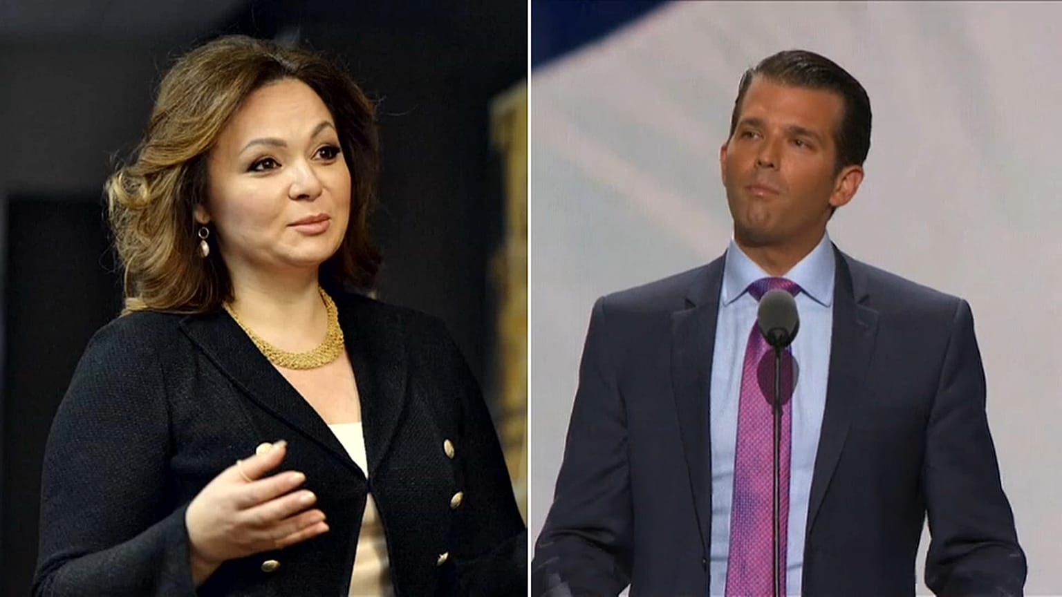Natalia Veselnitskaya e Donald Trump Junior encontraram-se em Junho de 2016