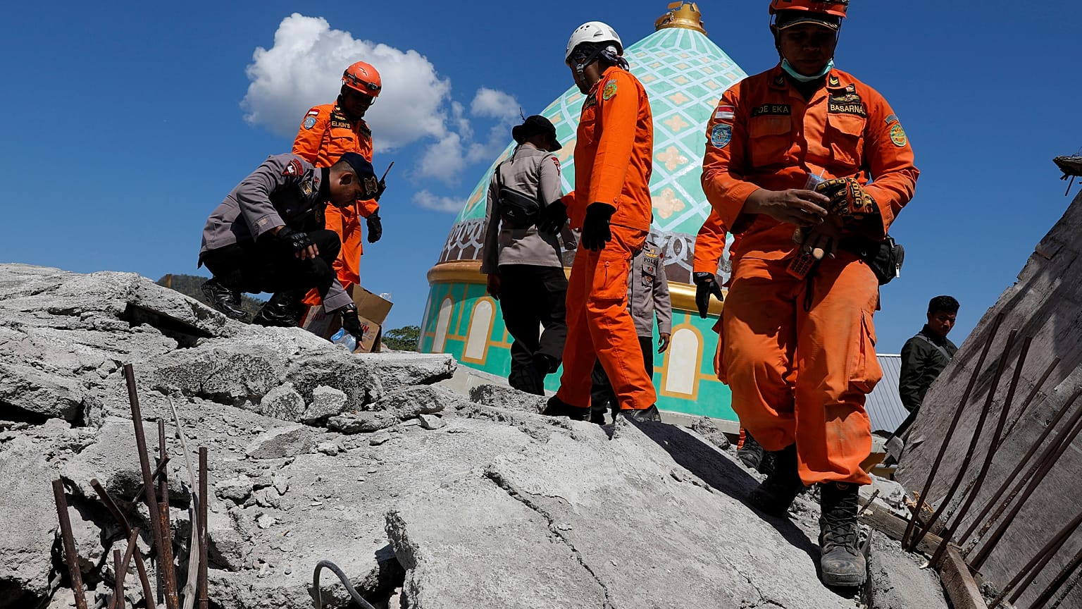 WATCH - Rescue efforts underway to save people trapped under wreckage of Indonesian earthquake