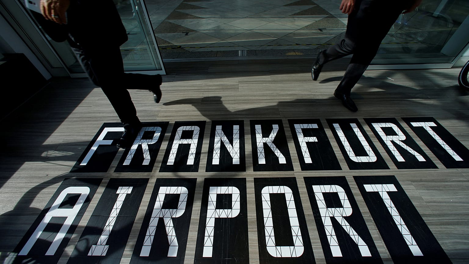 L'aéroport de Francfort au ralenti