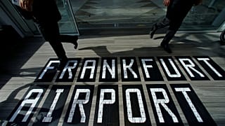 L'aéroport de Francfort au ralenti