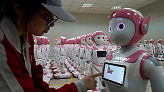 Çin'de bir robot fabrikası