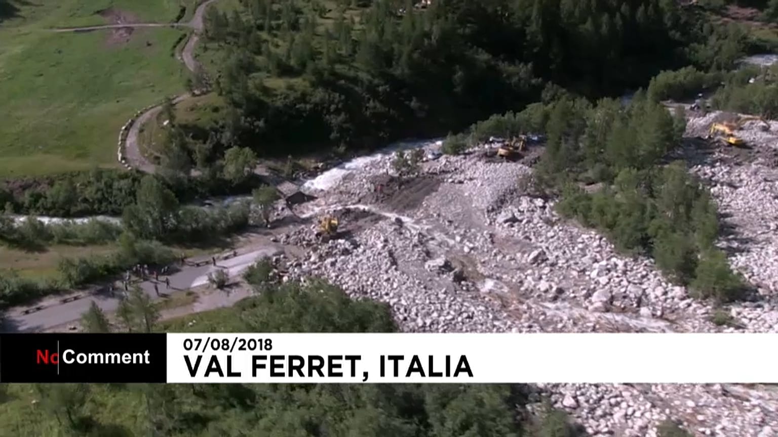 Glissement de terrain meurtrier à Courmayeur