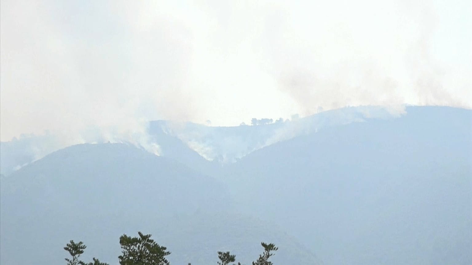 Fogos em Portugal e Espanha