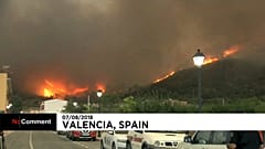 Waldbrand in der Nähe von Valencia hält Feuerwehr weiter in Atem 