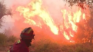 Séptimo día de incendio en el Algarve