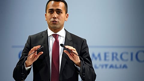 Italy passes new labour law. Pictured: labour Minister Luigi Di Maio 