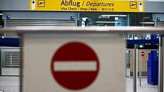 Das Abflug-Gate in Weeze