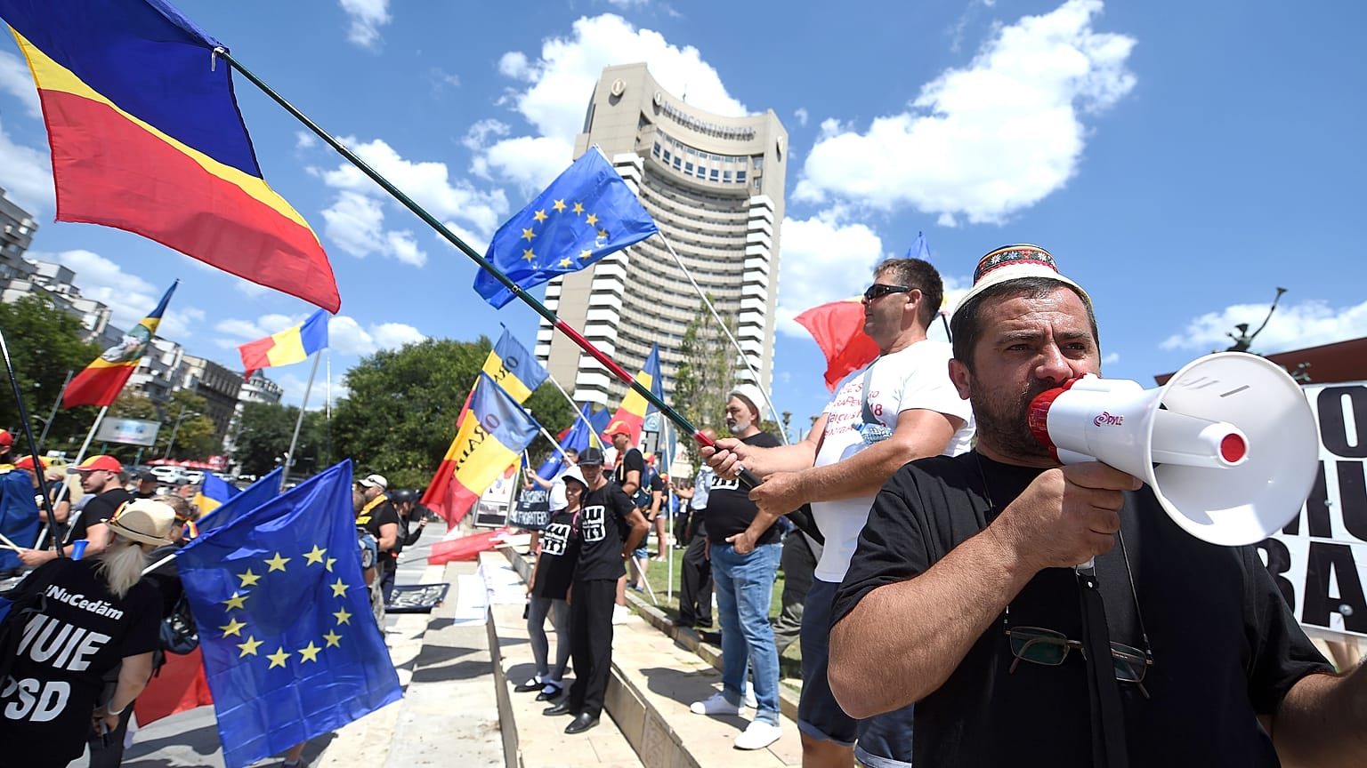 Протесты румынской диаспоры в Бухаресте