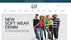 Screen shot from gap.com