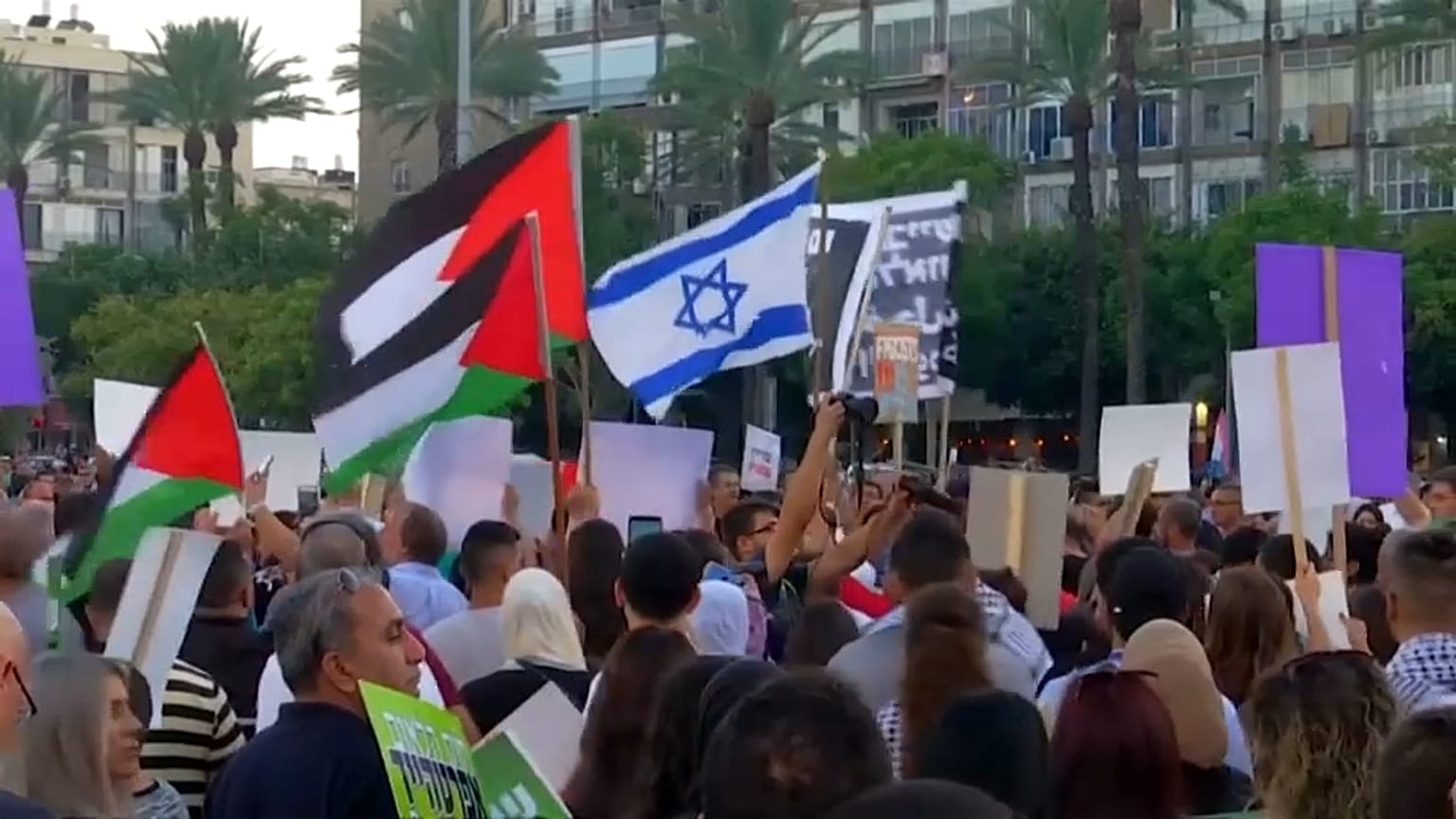 Manifestación de la minoría árabe en Israel 