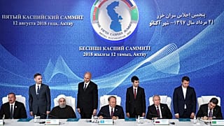 Acordo sobre estatuto jurídico do Mar Cáspio em Aktau