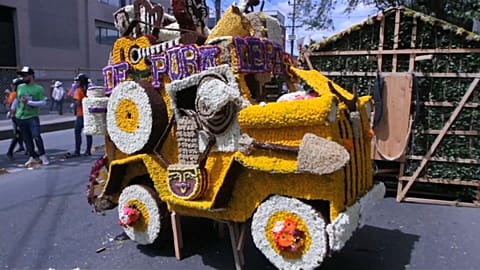 Blumenparade in Medellin 