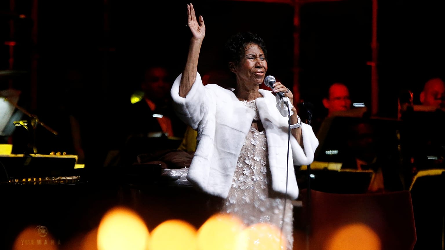 Dernière prestation Aretha Franklin novembre 2017 New York. 