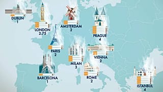 ¿Cuántos cigarrillos te ‘fumas’ en estas ciudades europeas a causa de la contaminación?