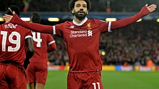 Mohamed Szalah, a Liverpool játékosa 2018. április 4-én
