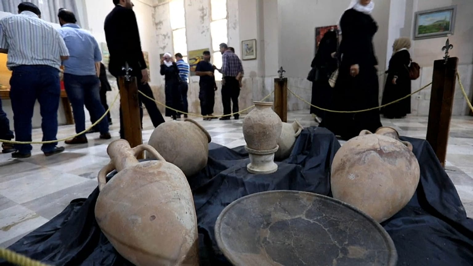 Una sala del Museo Archeologico di Idlib, in Siria