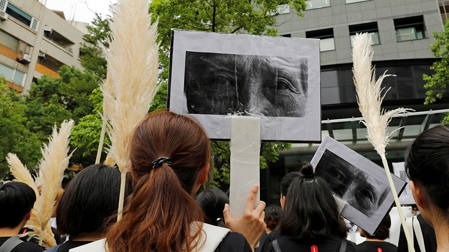 Tayland comfort women protesto
