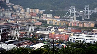 Puente en Italia: Fotos del colapso de la autopista en Génova
