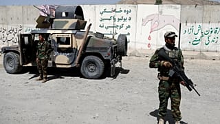 Afghanische Truppen in Kabul