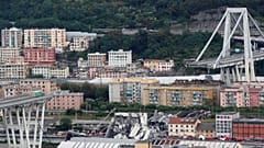 A Morandi híd maradványai