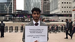 Refugee rocket scientist takes job hunt to London's streets | The Cube